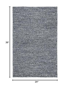 SAFAVIEH Natura Collection Accent Rug - 2' x 3', Dark Grey, Handmade Wool Blend, Textured Design, Ideal for Hallway, Bedroom, Foyer (NAT620H) - color: Dark Grey, size: 2' x 3' (Rectangular)