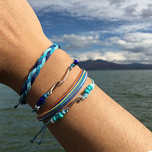 choice of all String Bracelets for Women Boho Wave Surfer Beach Wear Cute Bracelets Set Summer Friendship Jewelry Accessories Beach Stuff - color: I1：16 pcs black blue wave bracelets