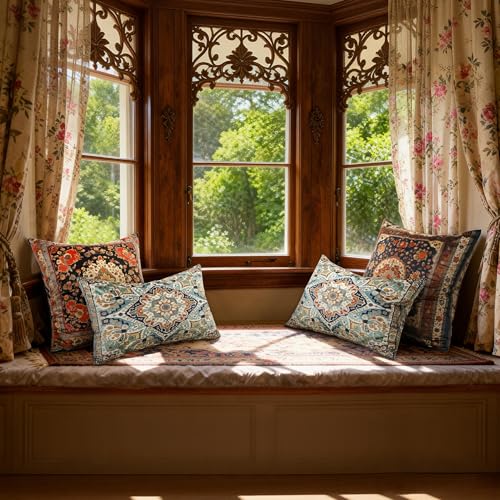 Boho Soft Velvet Throw Pillow Covers 12x20 in Vintage Moroccan Rug Tribal Pattern Pillowcases, Antique Ethnic Decor, Geometric Pattern Cushion Cover for Sofa Living Room, Blue, 2 Pack - color: Blue, size: 20" x 12" (Pack of 2)