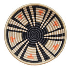 African Basket Rwanda - 8 Inches Diameter - Sisal, Sweetgrass Basket - Handmade From Africa, SRB107