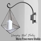 Qiang Ni Plant Hanger Outdoor: 12 Inch 50LBS Bird Feeder Bracket for Garden Patio Decor - Swivel Adjustable Wall Mount Plant Hook for Hanging Flower Baskets