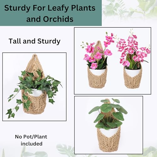 2 Pack 4-inch Hanging Planters for Indoor Plants, Macrame Wall Plant Hanger | Wall Plant Holder, Wall Planters for Indoor Plants (2 Pack, up to 4 inch Pot) - size: Small