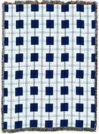 Pure Country Weavers Blueberry Plaid Blanket - Gift Tapestry Throw Woven from Cotton - Made in the USA (72x54) - color: Blueberry