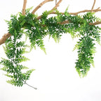 GBESTWOOW Fern Garland, Artificial Vine Fake Greenery Wedding Arch Swag Backdrop Doorways Table Runner Ivy Indoor Outdoor - size: 5.9 FT-Fern garland