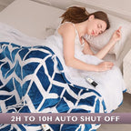 VENTIMI Electric Blanket Queen, 84" x 90" Heated Blanket with 9 Heat Levels & 2-4-8-10 Hours Auto Off, Fast Heating Blanket with ETL & FCC Certification, Navy - color: Navy, size: Queen