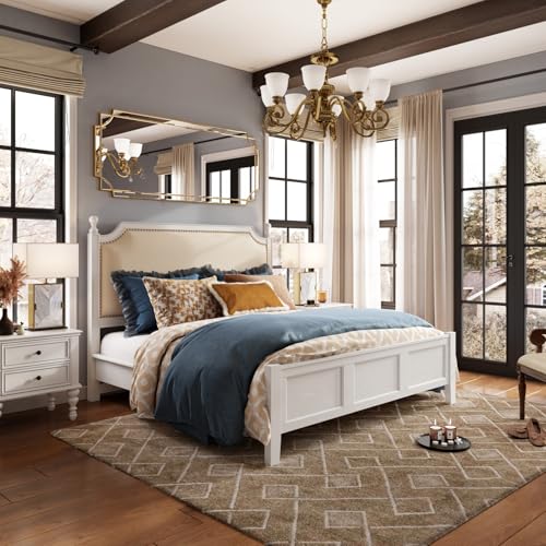 Kelly Miller 70"x30" Large Gold Beveled Full Length Mirror, Traditional Farmhouse Rectangular Wall Mirror for Bedroom, Living Room, Hallway, Entryway - size: 70"L x 30"W