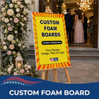 Custom Poster Boards by DC | Foam Board Poster Custom Printing, Personalized Foam Board Sign | Made in USA | Custom Foam Board Poster Printing (Stand not Included) - color: Foam Board