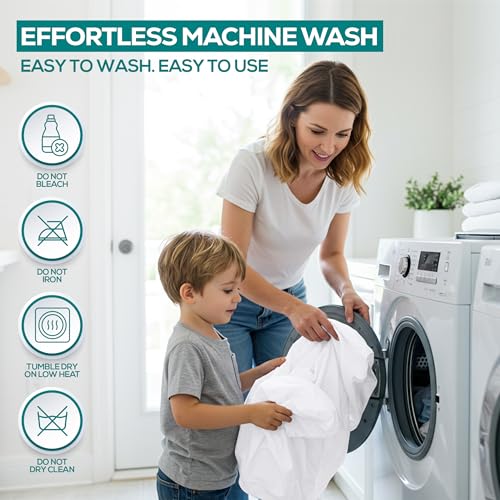 Set of 4 Pillow Protectors with Zipper Toddler Size, Bed Bug and Dust Mite Proof Pillow Covers, Ultra Soft Pillow Encasements, Moisture Wicking and Waterproof Pillow Cases by Utopia Bedding (White) - size: Toddler (Pack of 4)