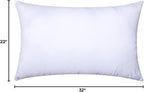MIULEE Throw Pillow Insert Premium Pillow Stuffer Sham Rectangle Form for Decorative Cushion Bed Couch Sofa 22x32 Inch