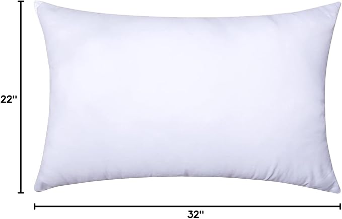 MIULEE Throw Pillow Insert Premium Pillow Stuffer Sham Rectangle Form for Decorative Cushion Bed Couch Sofa 22x32 Inch