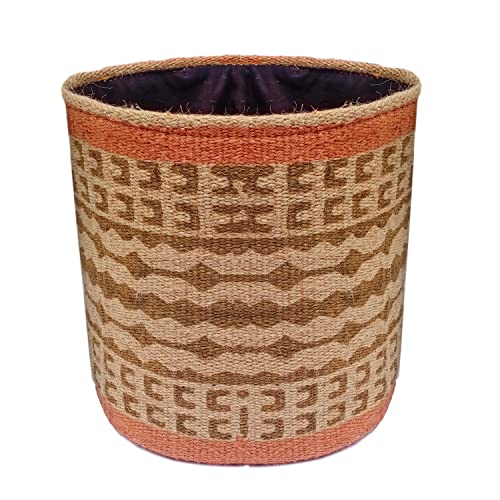 Planter Basket Modern Woven Basket for 10" Floor Indoor Planters, 12” x 12” Storage Organizer Basket Rustic Home Decor, Boho Chic Storage Earth-Friendly Cotton ECO-Twist Planter ( Style M4)
