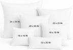 LANE LINEN Throw Pillow Insert - Pack of 2 16x16 Pillow Inserts for Decorative Pillow Covers, Throw Pillows Insert for Couch - White