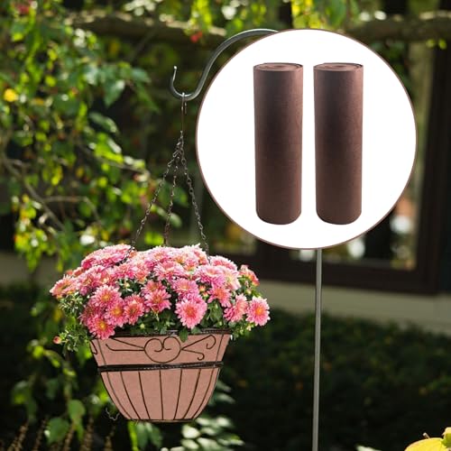 SnowTing 2 Roll Felt Liner Roll, 15.7 x 118 Inch Cuttable Non Woven Fabric Coconut Basket Liner, Brown Flower Pot Mat Roll for Hanging Planter, Window Box, Raised Garden Bed, Animal Pet Pad