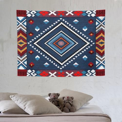 Bohemian Aztec Tapestry, Tribal Navajo Geometric Vintage Art Print Tapestries Home Decor for Living Room Bedroom Decoration 40in Wx30in H (102×76cm) - color: Bohemian Tapestry-32, size: 40in"Wx30in"H (102×76cm)