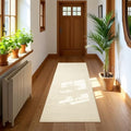 Softlife Hallway Runner - 2x6 ft Cream Beige Faux Jute Entryway Rug, Modern Farmhouse Laundry Room & Kitchen Rug, Washable Long Carpet for Bathroom - color: Cream Beige, size: 2' x 6' (24"x72")