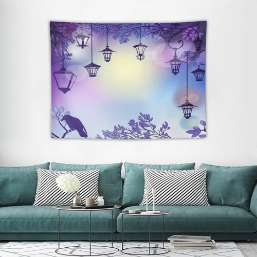 Houselerax Gothic Crow Tapestry,Black Birds Crow Gothic Dark Witchy Wall Hanging Decor Tapestries for Bedroom Living Room 60"x40" - color: Gothic-2, size: W60xL40in