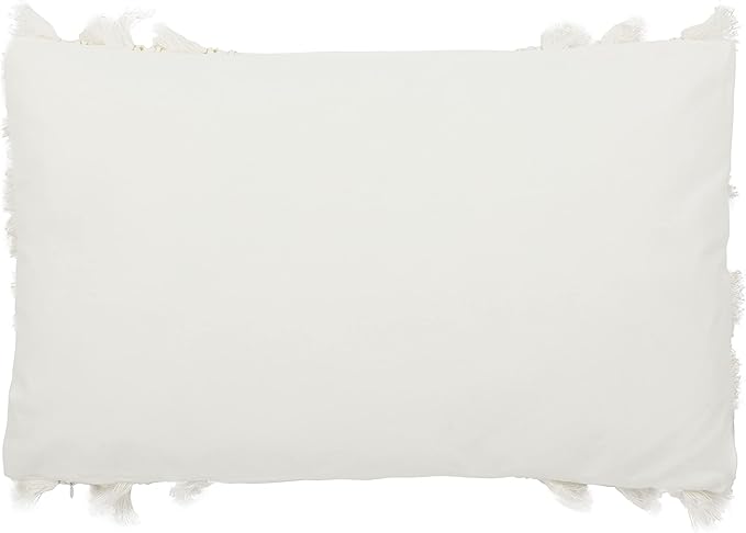 Safavieh Grema 12 x 20-inch White Bohemian Decorative Throw Pillow