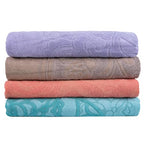 100% Cotton Throw Blanket for Couch Sofa or Bed All Season Terry Blankets & Throws, Lightweight & Breathable Cotton Blanket, Picnic Rug, Terry Bed Sheet (Turquoise) - color: Turquoise