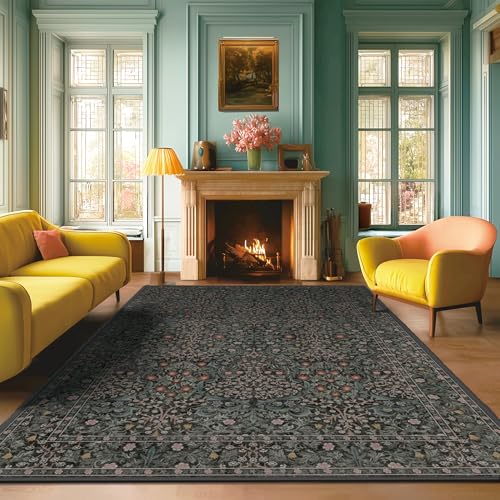 9x12 Rugs for Living Room Washable Green Area Rug - color: Green, size: 9' x 12' (Oblong)
