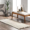 Nuloom Daniela Off-White, 2'6" x 6', Handmade, Jute, Tassel, Soft and Textured, High Traffic, Stain Resistant, Easy Clean, Durable Runner for Bedroom, Living Room, Dining Space, Foyer, Entryway - color: Off White, size: 2'6" x 6' (Runner)
