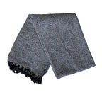 Open Road Goods Solid Color Mexican Yoga Blanket – Large Handwoven Throw for Yoga, Beach, Camping or Home – Soft and Durable Cotton Blend - color: Charcoal Blanket