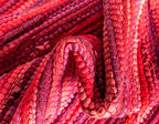 Unique Loom Chindi Cotton Collection Soft Hand Woven Natural Fiber Striped Area Rug, 2 ft 2 in x 3 ft, Red/Purple - color: Red/Purple, size: 2'2" x 3' (Rectangular)