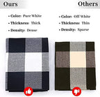 Outdoor Front Door Porch Rug 2x4.3 ft Front Door Rugs Stripe Black White Layering Under Door Mats Rugs. Cotton Woven Checkered Runner, Carpet for Farmhouse Laundry Welcome Deocr