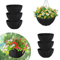 hehimhis 6Pcs 16 Inch Round Non-Woven Planter Basket Liner, Hanging Basket Fabric Liners Coco Fiber Liner Replacement for Hanging Flower Pot (6, 16inch) - size: 16inch