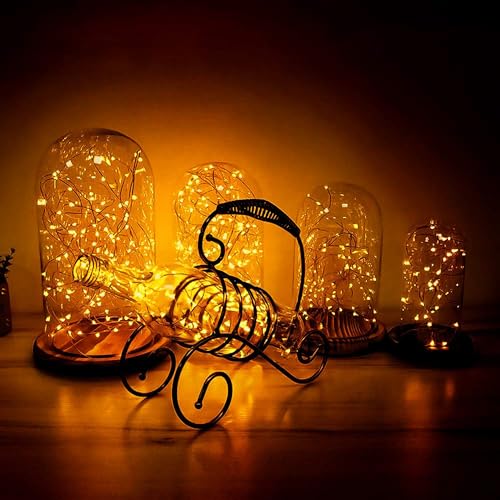Joomer Fairy String Lights 33FT 100 LEDs Plug in Fairy Lights Indoor Copper Wire String Light DIY for Bedroom, Parties, Wedding, Christmas, Outdoor, Indoor Decoration (Warm White, Non-Connectable) - color: Warm White, size: 100led