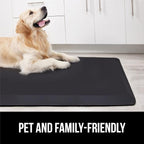 GORILLA GRIP Comfortable Cushioned Kitchen Mats for Floor, 3/4 Inch Thick Ergonomic Standing Desk Anti Fatigue Mat, Waterproof and Stain Resistant Pebbled Top, Supportive Padded Foam Rug, 20x32, Black