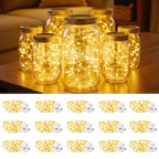 DomeStar 15 Pack Battery Operated Fairy Lights, Warm Fairy Led Lights for Mason Jars DIY Crafts Wedding Table Centerpieces - color: Warm White, size: fifteen