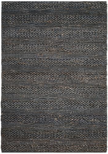 SAFAVIEH Natural Fiber Collection Runner Rug - 2'3" x 4', Grey, Handmade Jute, Braided Woven Design, Ideal for Living Room, Bedroom (NF212G) - color: Grey, size: 2'3" x 4' (Rectangular)