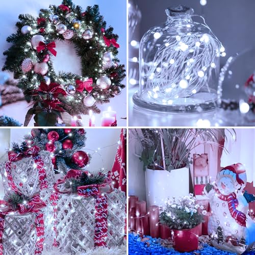 20 Pack Fairy Lights Battery Operated - 7ft 20 Led Twinkle Lights 3 Modes, Bulk Mini String Lights Waterproof for Mason Jars Vases DIY Party Wedding Decoration Christmas -Cold White - color: Cool White, size: 20 Pack
