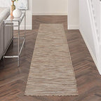 Nourison Home Positano Beige 2'2" x 10' Area Rug - Easy Clean, Non Shedding, Bed Room, Living Room, Dining Room, Kitchen (10' Runner) - color: Beige, size: 2'2" x 10' (Runner)