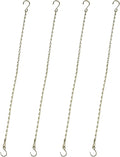 Chain for Hanging Plants,25 Inch Gold Hanging Chain,Hanging Basket Chain Kits with Hooks for Bird FeederHanging Plant Extender Porch Wind Chime (Gold, 25 Inch-4PCS)