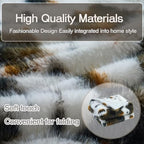 Luxury Fluffy Faux Fur Throw Blanket,Thick Fluffy Silky Fuzzy Cozy Blanket,Plush Blankets for Couch, Sofa, Chair, Bed-Cow Print-Brown 50 * 60inch - color: Cow Print-brown, size: Throw (50" x 60")