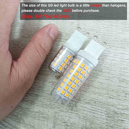 Ziomitus G9 Led Bulbs Dimmable 4000k Natural White,G9 40W 50W 60W T4 Halogen Replacement,No Flicker G9 6W AC120V Dimmable Neutral LED Bulbs for Chandelier Pendant Lighting,600 LM(5Pack) - color: 4000k Natural White, size: 6 Watts