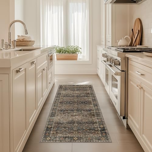 Ruaruarug Washable Area Rug Runner 2×6 for Kitchen Living Room Bedroom, Ultra Soft Non Slip Stain & Fade Resistant, Pet & Kids Friendly, Suitable for High Traffic Areas Easy to Clean, Camel - color: Camel, size: 2' x 6' (Rectangular)