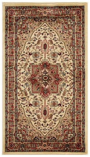 SAFAVIEH Lyndhurst Collection Accent Rug - 2'3" x 4', Ivory & Rust, Traditional Oriental Design, Non-Shedding & Easy Care, Ideal for High Traffic Areas in Entryway, Living Room, Bedroom (LNH330R) - color: Ivory/Rust, size: 2'3" x 4' (Rectangular)