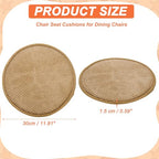 uxcell Round Stool Cushion, 12 x 12 Inch Round Seat Pads with Elastic Straps, Anti-Slip Soft Round Pad Chair Seat Cushions for Dining Chairs Kitchen Bar High Stool, Khaki - color: Khaki, size: 12 x 12 Inch