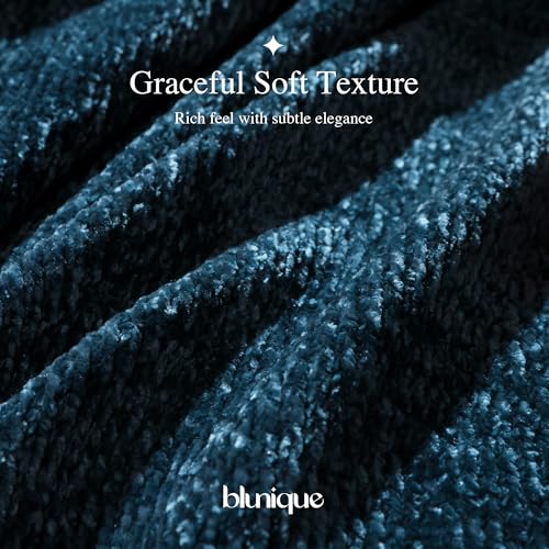 Chenille Throw Blanket for Couch, Cozy Soft Blanket Lightweight Decorative Throw for Living Room Sofa Chair, Stylish Home Decor, Ideal for Gifting, Indigo 50"x60" - color: Indigo, size: Throw