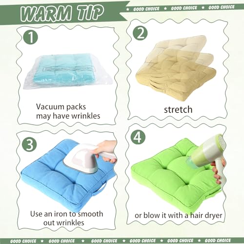 Gerrii 8 Pieces Floor Cushions for Kids Classroom Flexible Floor Seating Cushions Floor Pillows for Home School Kindergarten Daycare Nursery(Dark Color,Square) - color: Dark Color, style: Square