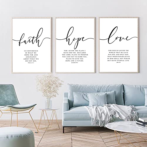 Bible Verses Wall Art Decor Scripture Canvas Wall Art Inspirational Bible Quote Wall Decor Scripture Posters Spiritual Christian Artwork Pictures Wall Painting for Living Room 16x24 Inch Unframed - color: Bible Verse Art - One, size: 16x24 Inch Unframed