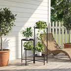 aboxoo 4 Tier Metal Plant Stand Modern NEW, Indoor Outdoor Multi-Tiered Plant Stand Display Tray, Flower Pot Stand for Indoor Home Outdoor Patio Balcony Yard - size: 4 Tier