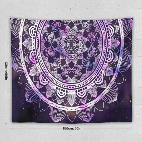 HZOHNAGO Mandala Tapestry Abstract Ancient Geometric Star Field Colorful Galaxy Pattern Printed Wall Tapestry Watercolor Abstract Wall Hanging for Bedroom Living Room Dorm 60" W x 50" H - color: Mandala-1, size: 60"L x 50"W
