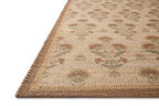 Loloi Chris Loves Julia Rue Collection RUE-01 Wheat/Sage 2'-3" x 3'-9" Accent Rug Jute Neutral Floral Living Room Bedroom Rug - color: Wheat / Sage, size: 2'3" x 3'9" (Rectangular)