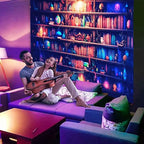 Algasan Blacklight Bookshelf Tapestry Fantasy Magic Book Wall Tapestry UV Reactive Witchy Gothic Tapestries Wall Hanging Aesthetic Poster for Bedroom Living Room Dorm 60 x 80 Inch