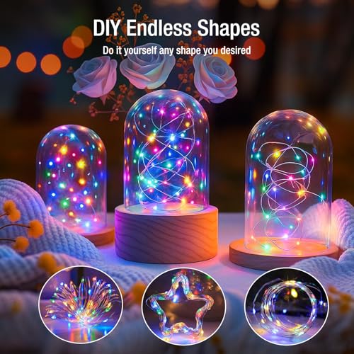 6 Pack Fairy Lights Battery Operated - 7ft 20 Led Twinkle Lights 3 Modes, Multi-Colored Bulk Mini String Lights Waterproof for Mason Jars Vases DIY Party Wedding Decoration Christmas - color: Multicolor, size: 6 Pack