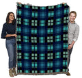 Pure Country Weavers Plaid Blanket Black Watch Tartan - Patterns Gift Tapestry Throw Woven from Cotton - Made in the USA (72x54) - color: Black Watch