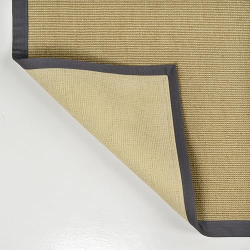 JONATHAN Y Border Jute Runner Rug Natural/Dark Gray 2X8 ft, Camden Farmhouse Cottage for Living Room, Bedroom, Kitchen, Office, Easy-Cleaning, High Traffic, Pet-Friendly, Non-Shedding KTN100D-28 - color: Natural/Dark Gray, size: 2'2" x 8' (Runner)
